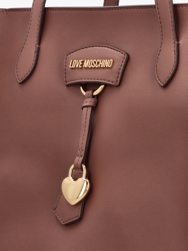 Love Moschino Tan Recycled Leather Hobo Bag