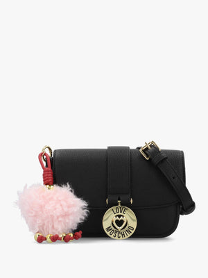 Love Moschino Bouncing Heart Black Cross-Body Bag
