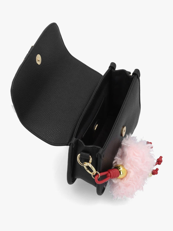 Love Moschino Bouncing Heart Black Cross-Body Bag