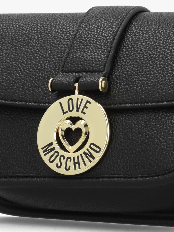Love Moschino Bouncing Heart Black Cross-Body Bag
