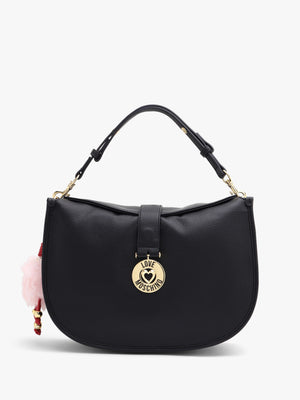 Love Moschino Bouncing Heart Black Shoulder Bag
