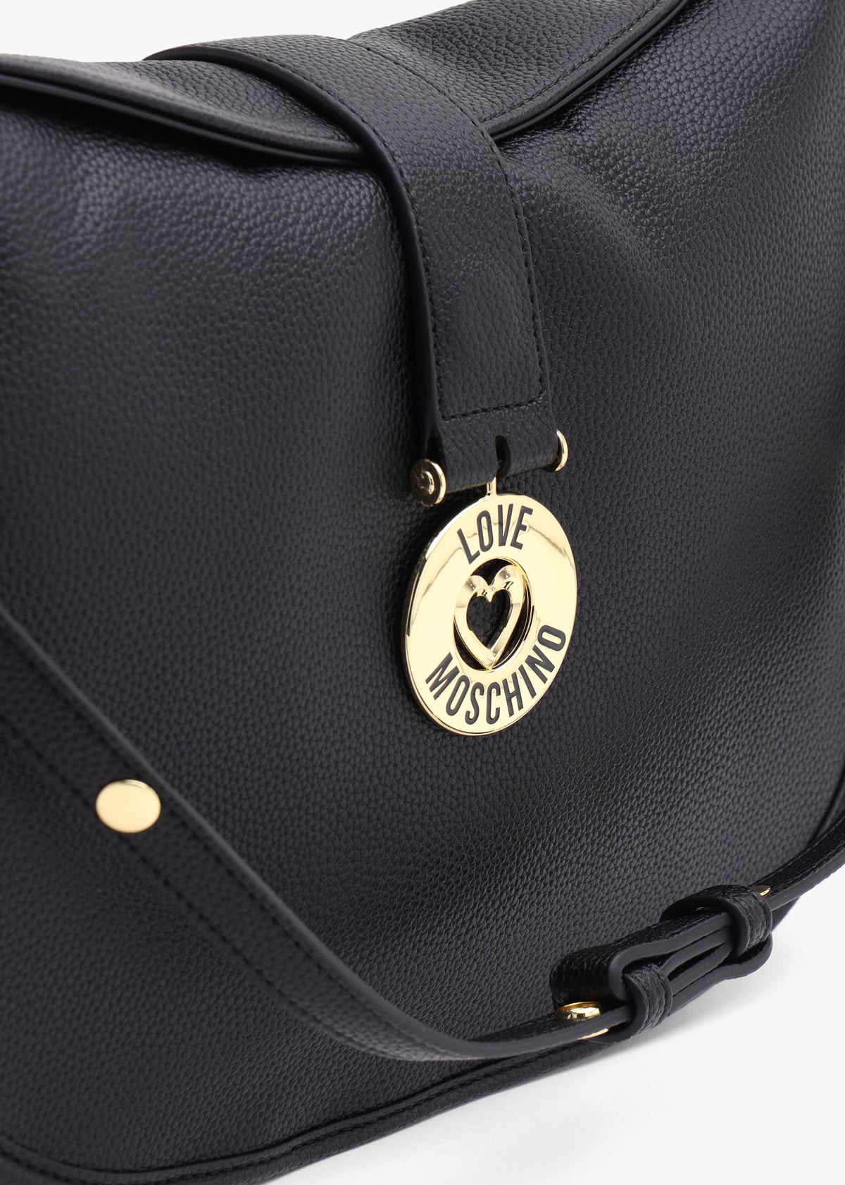 Love Moschino Bouncing Heart Black Shoulder Bag