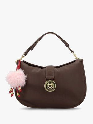 Love Moschino Bouncing Heart Brown Shoulder Bag