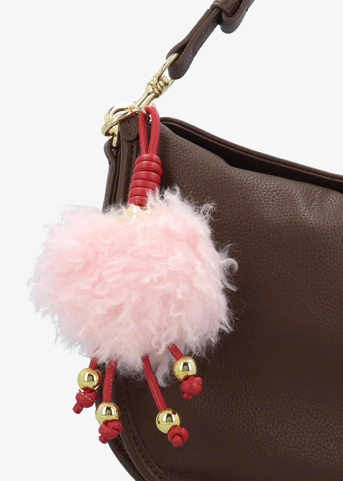 Love Moschino Bouncing Heart Brown Shoulder Bag