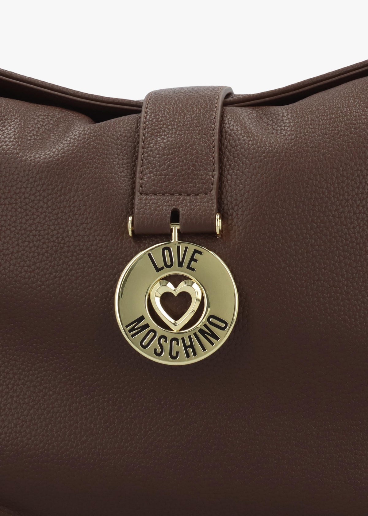 Love Moschino Bouncing Heart Brown Shoulder Bag