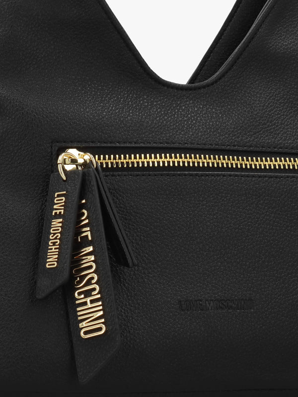 Love Moschino Chime Black Shoulder Bag