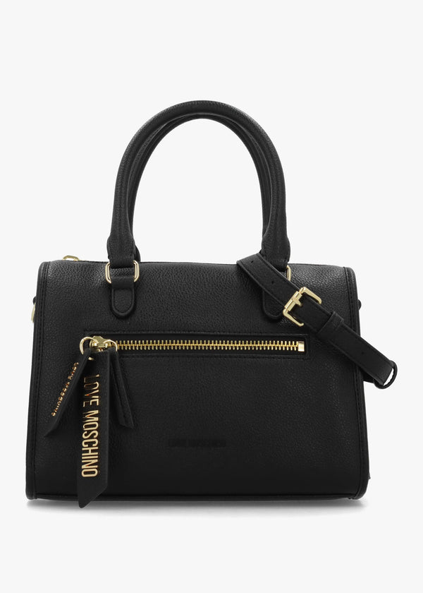 Love Moschino Small Chime Black Tote Bag