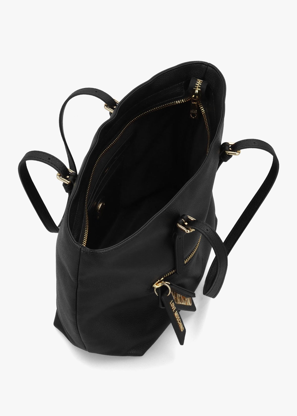 Love Moschino Chime Black Tote Bag