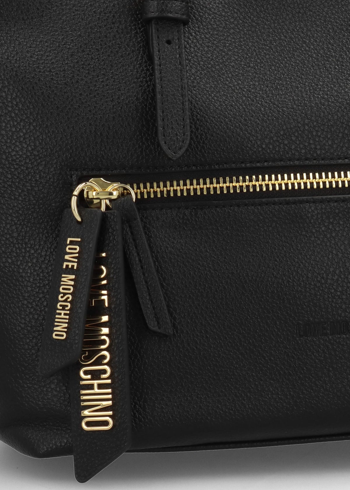 Love Moschino Chime Black Tote Bag