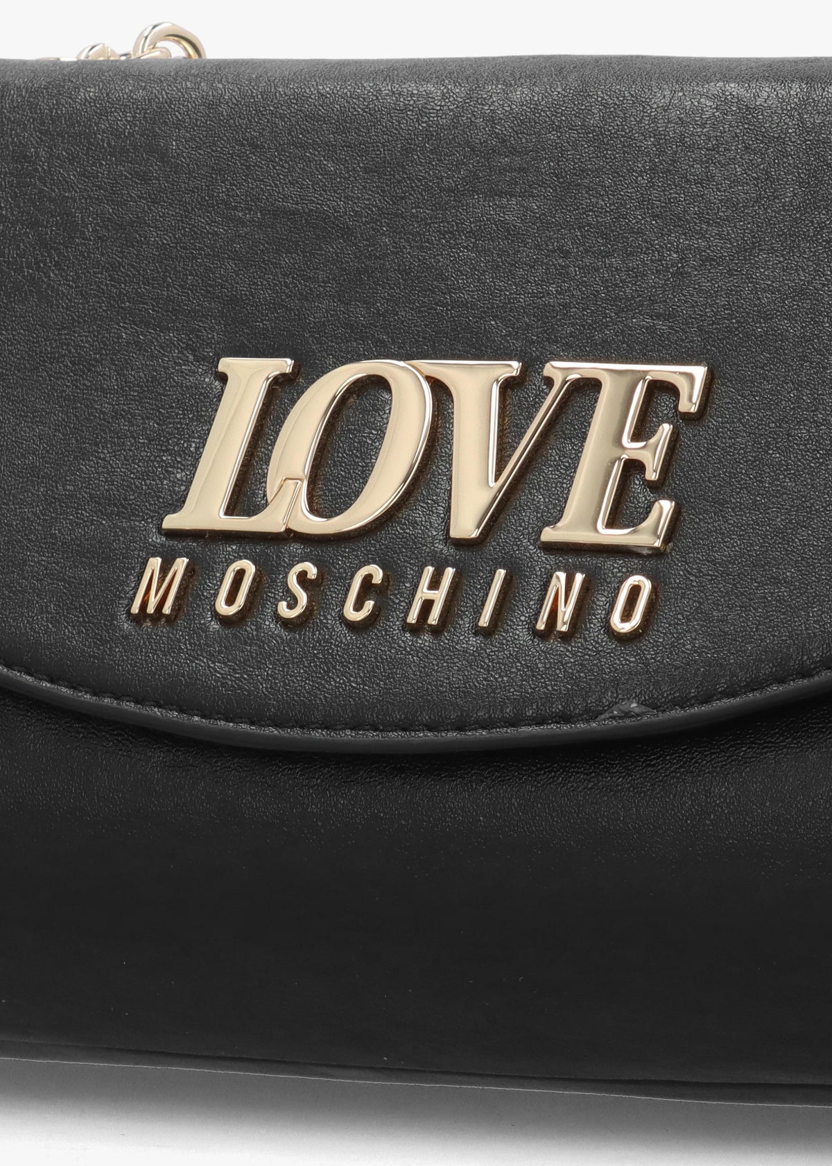 Love Moschino Gilded Black Shoulder Bag