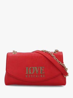 Love Moschino Gilded Red Shoulder Bag