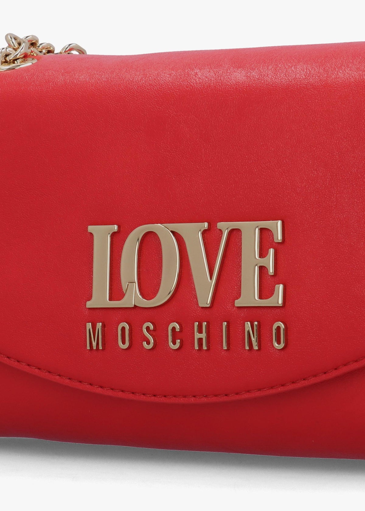 Love Moschino Gilded Red Shoulder Bag
