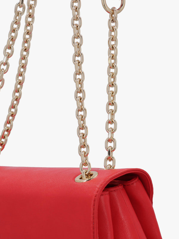 Love Moschino Gilded Red Shoulder Bag