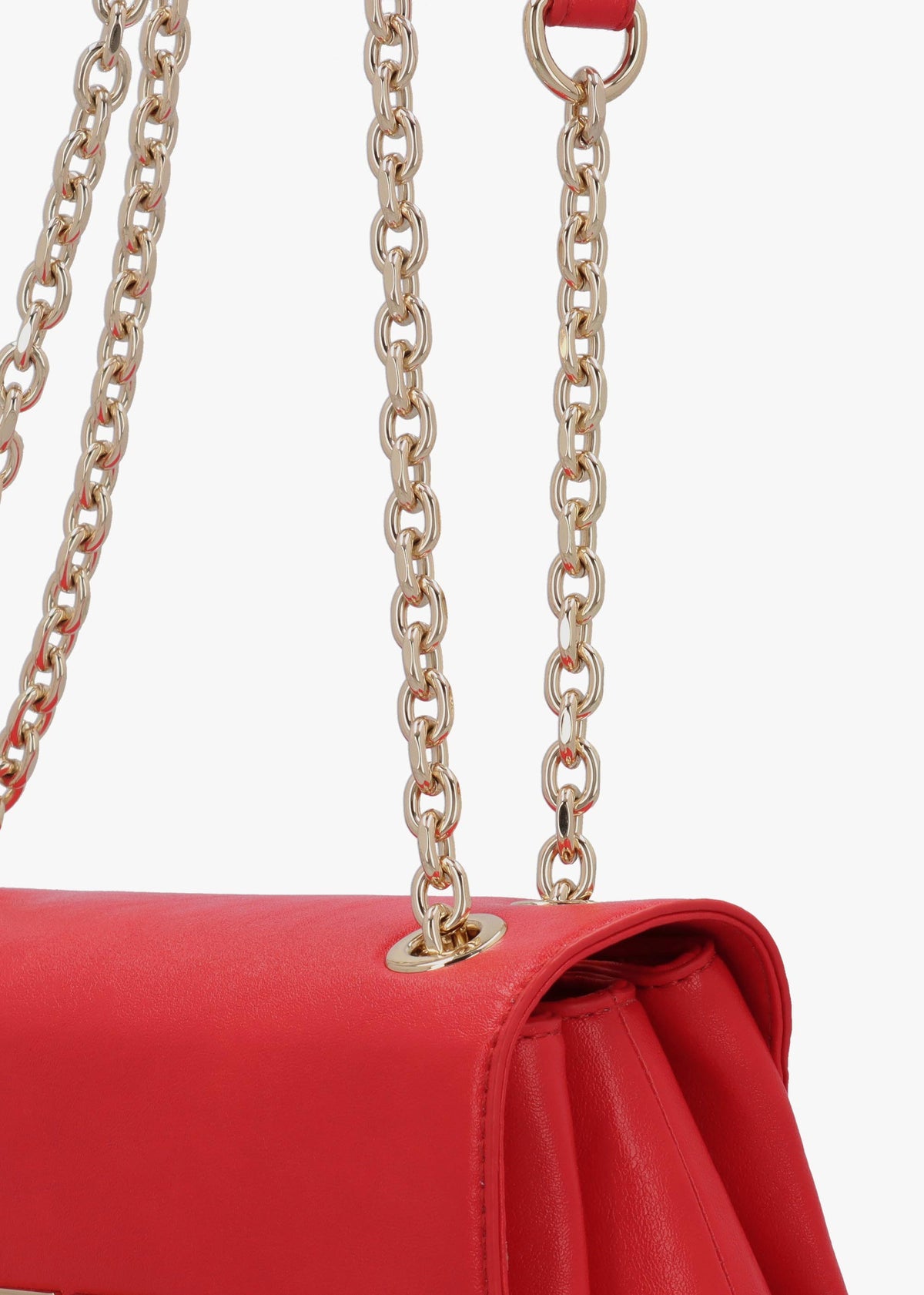 Love Moschino Gilded Red Shoulder Bag