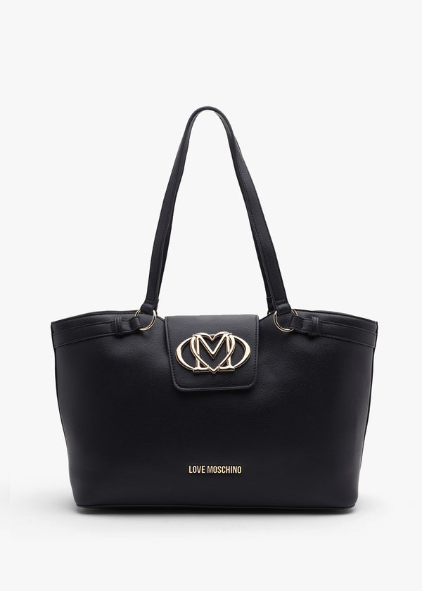Love Moschino Frieze Black Shopper Bag