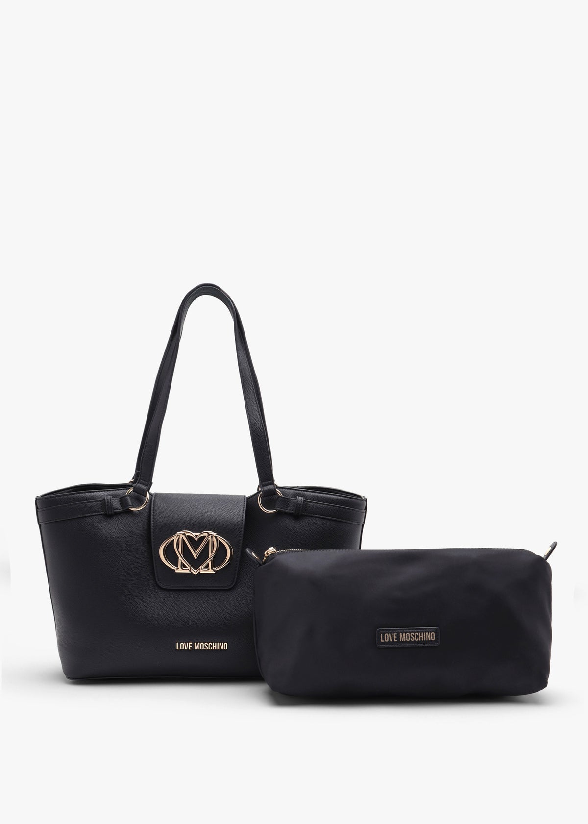 Love Moschino Frieze Black Shopper Bag