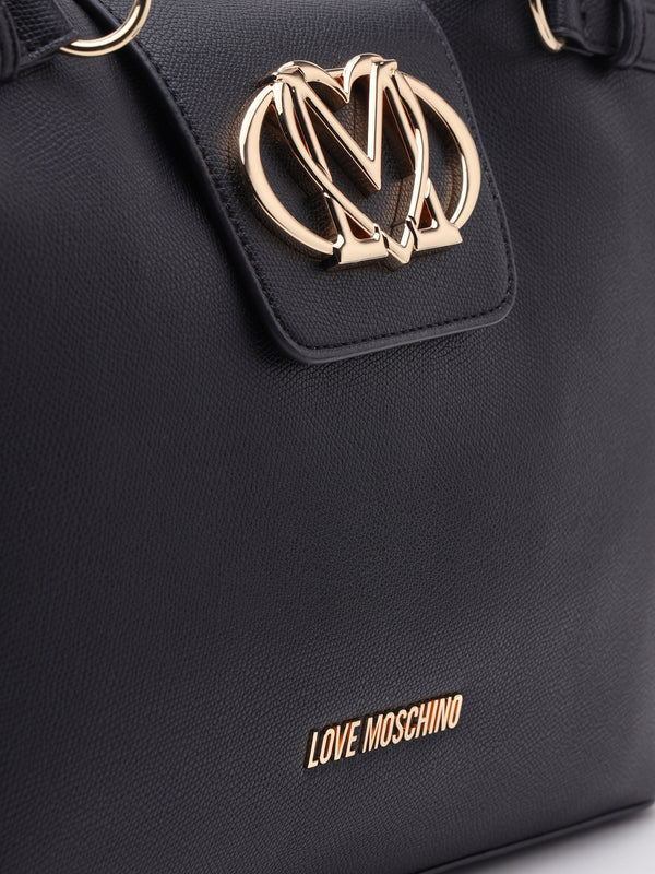 Love Moschino Frieze Black Shopper Bag