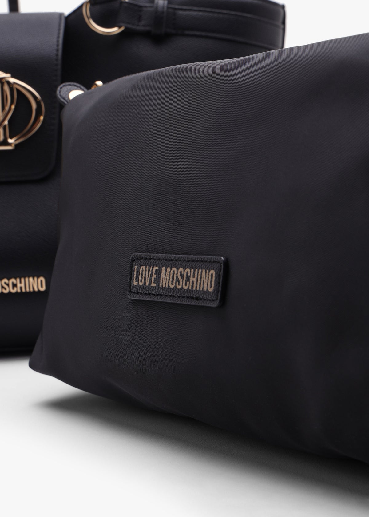 Love Moschino Frieze Black Shopper Bag