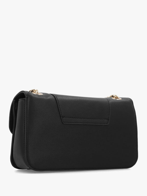 Love Moschino Oval Frieze Black Shoulder Bag