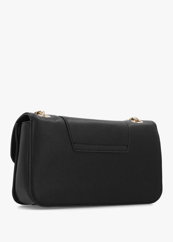 Love Moschino Oval Frieze Black Shoulder Bag