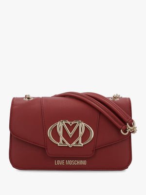 Love Moschino Oval Frieze Red Shoulder Bag