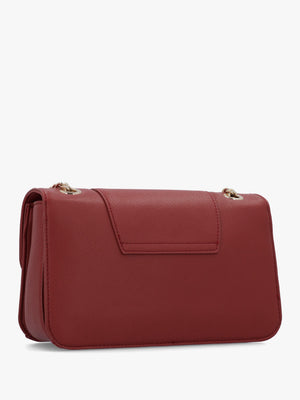 Love Moschino Oval Frieze Red Shoulder Bag