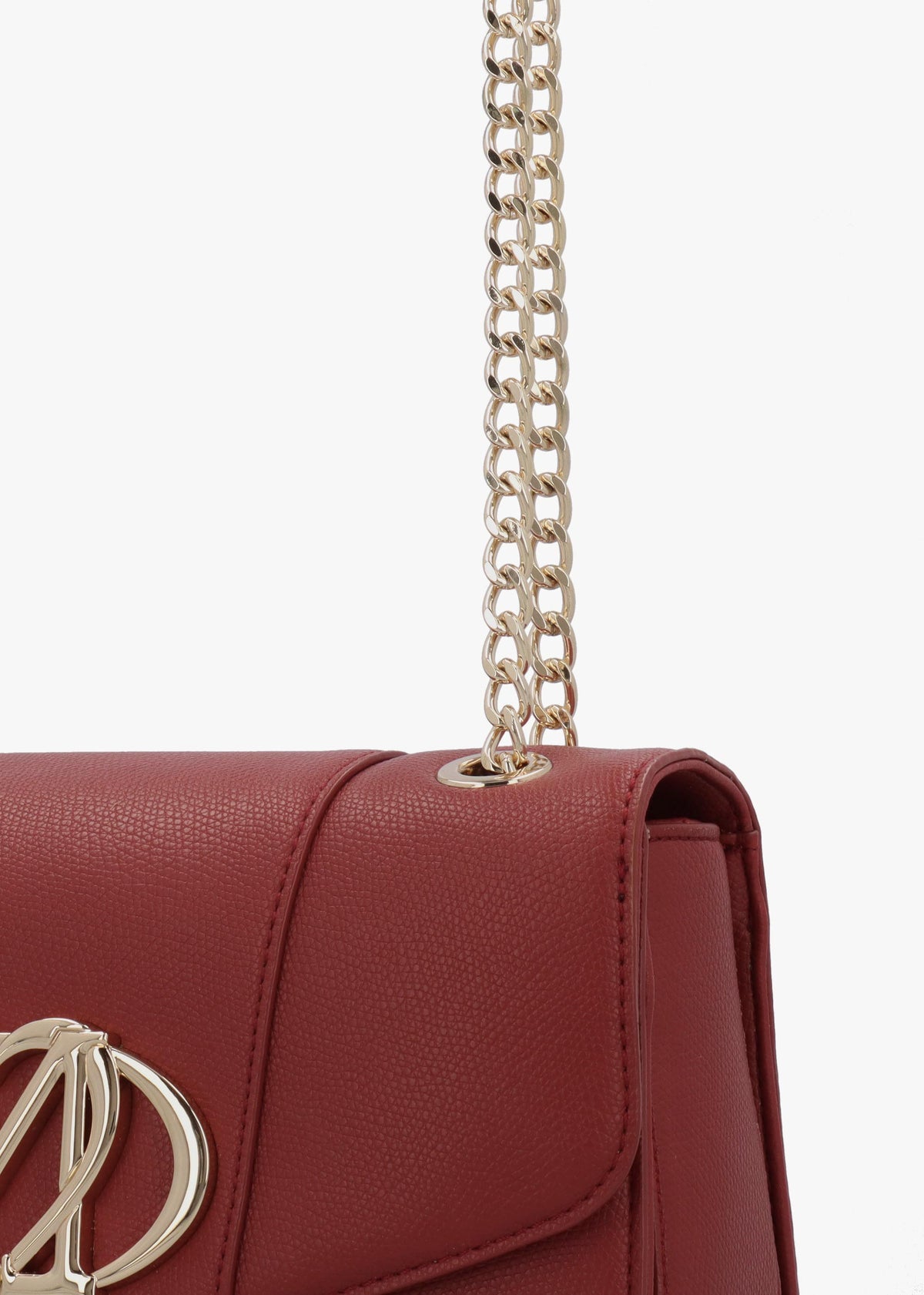 Love Moschino Oval Frieze Red Shoulder Bag