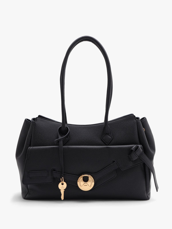 Love Moschino Padlock Black Shopper Bag