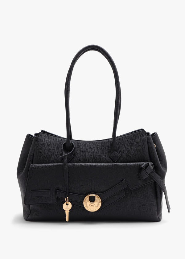 Love Moschino Padlock Black Shopper Bag