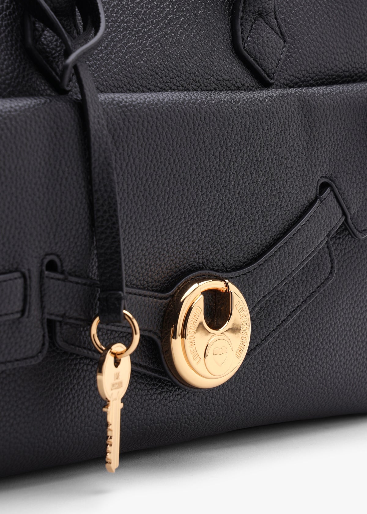 Love Moschino Padlock Black Shopper Bag