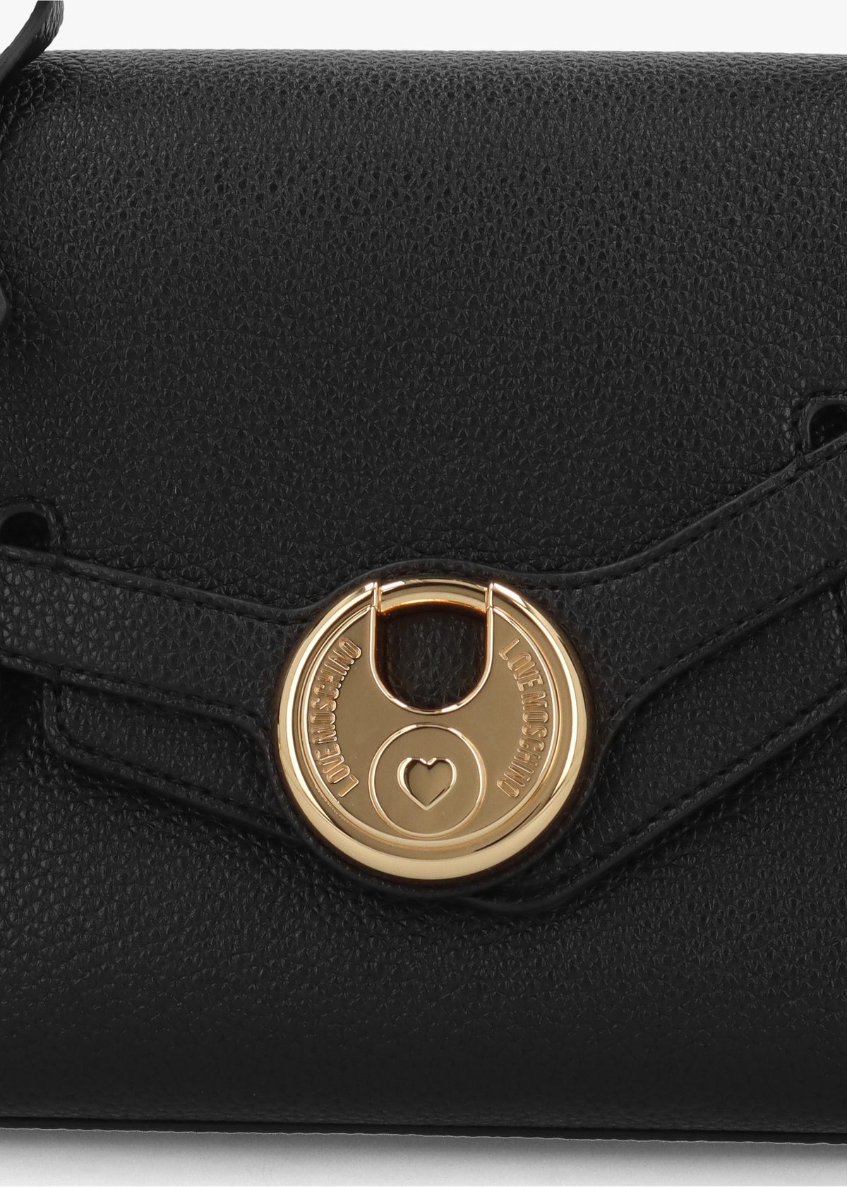 Love Moschino Padlock Black Top Handle Cross-Body Bag