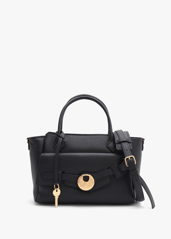 Love Moschino Padlock Black Tote Bag
