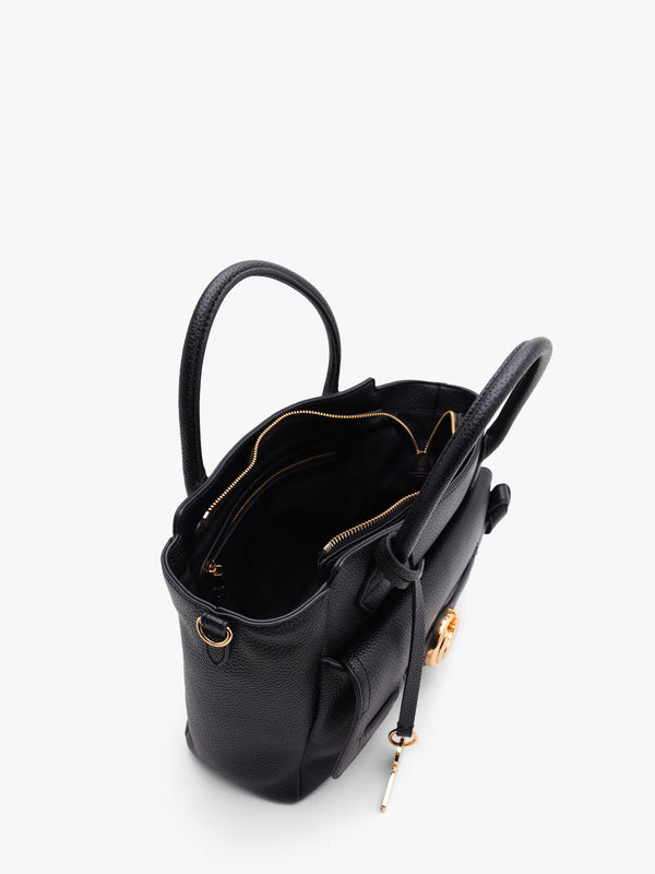Love Moschino Padlock Black Tote Bag