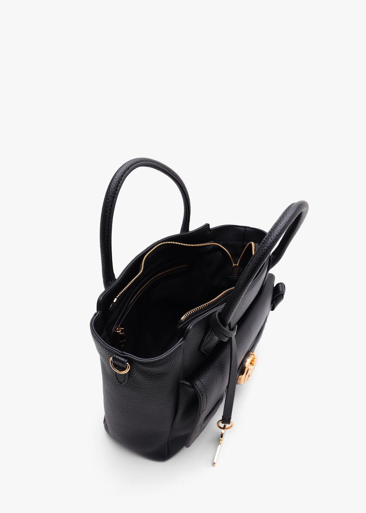 Love Moschino Padlock Black Tote Bag