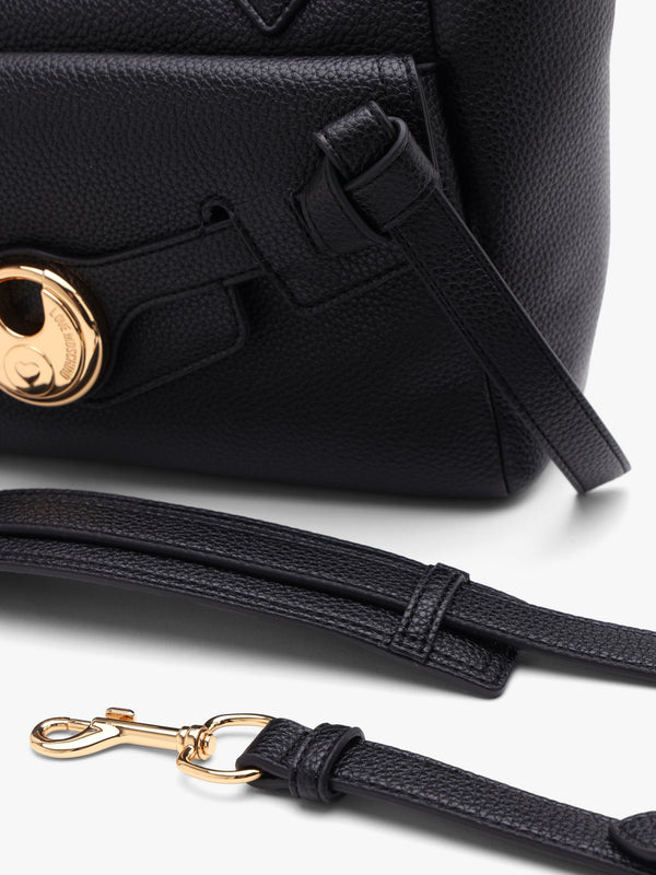 Love Moschino Padlock Black Tote Bag