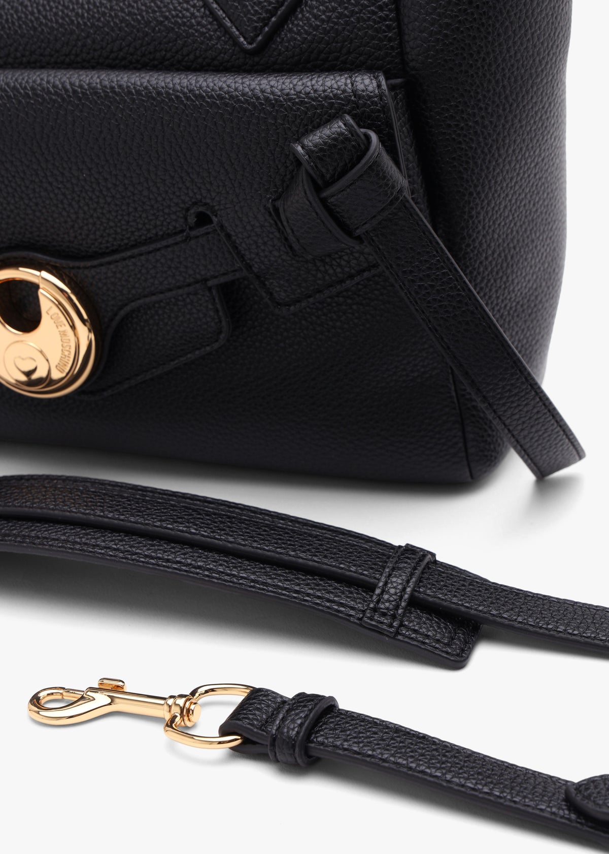 Love Moschino Padlock Black Tote Bag