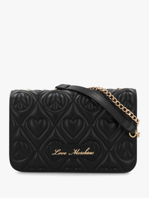 Love Moschino Peace & Love Black Cross-Body Bag