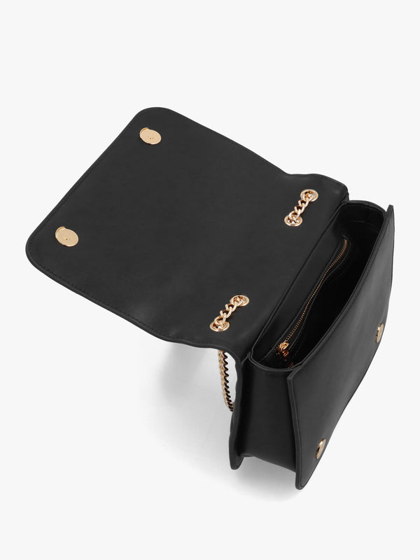Love Moschino Peace & Love Black Cross-Body Bag
