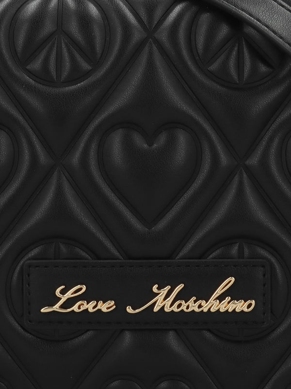 Love Moschino Peace & Love Black Cross-Body Bag