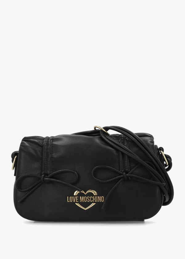 Love Moschino Softy Bow Black Shoulder Bag