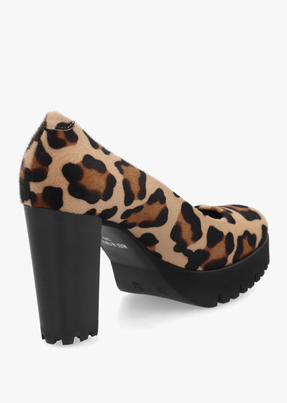 LUCA GROSSI Leopard Pony Hair Platform Court Shoes