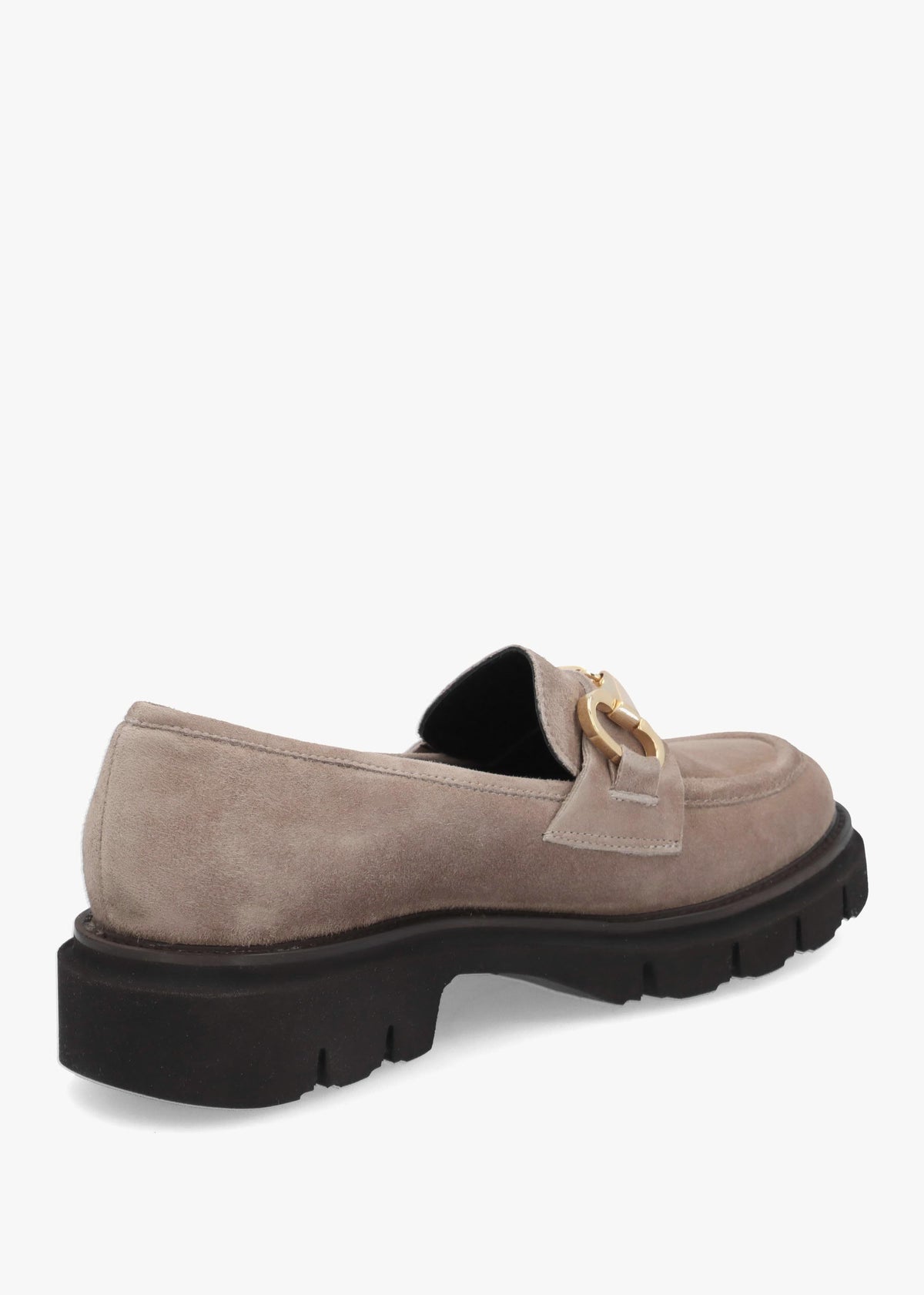 LUCA GROSSI Taupe Suede Snaffle Loafers
