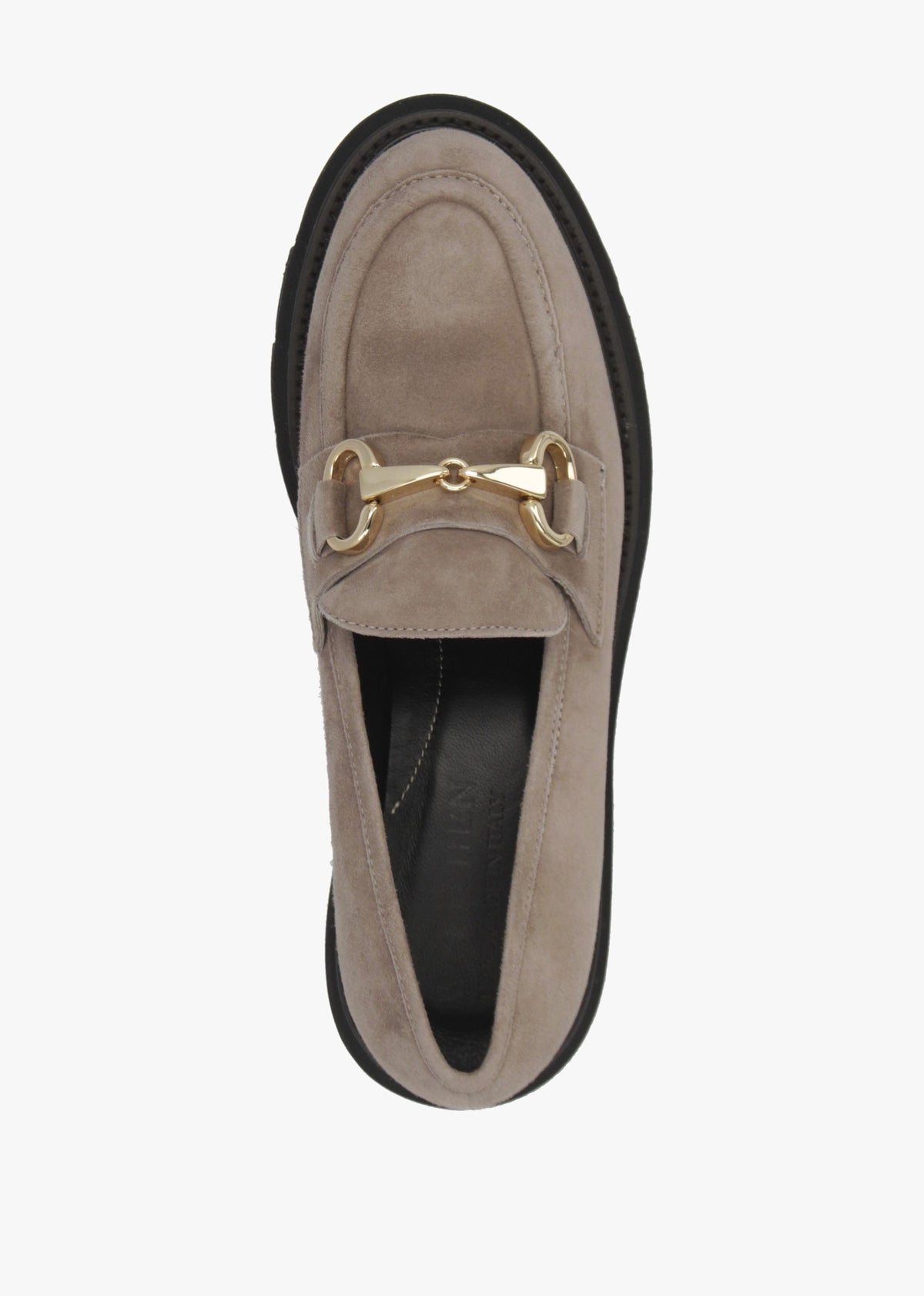 LUCA GROSSI Taupe Suede Snaffle Loafers