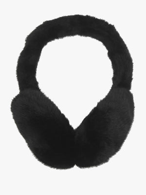 Malissa Black Faux Fur Earmuffs