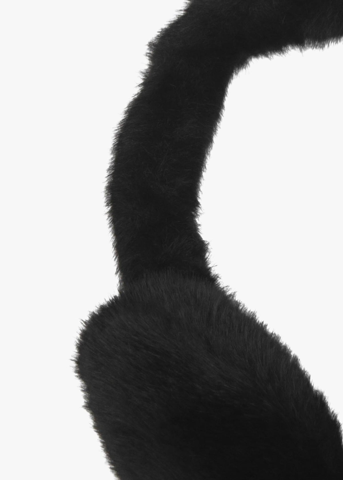 Malissa Black Faux Fur Earmuffs