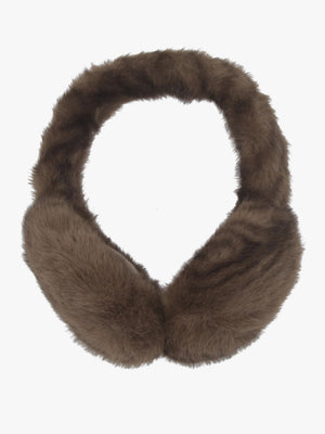 Malissa Taupe Faux Fur Earmuffs