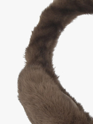 Malissa Taupe Faux Fur Earmuffs