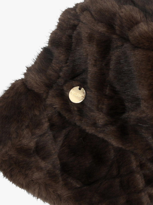 Malissa Brown Faux Fur Hat