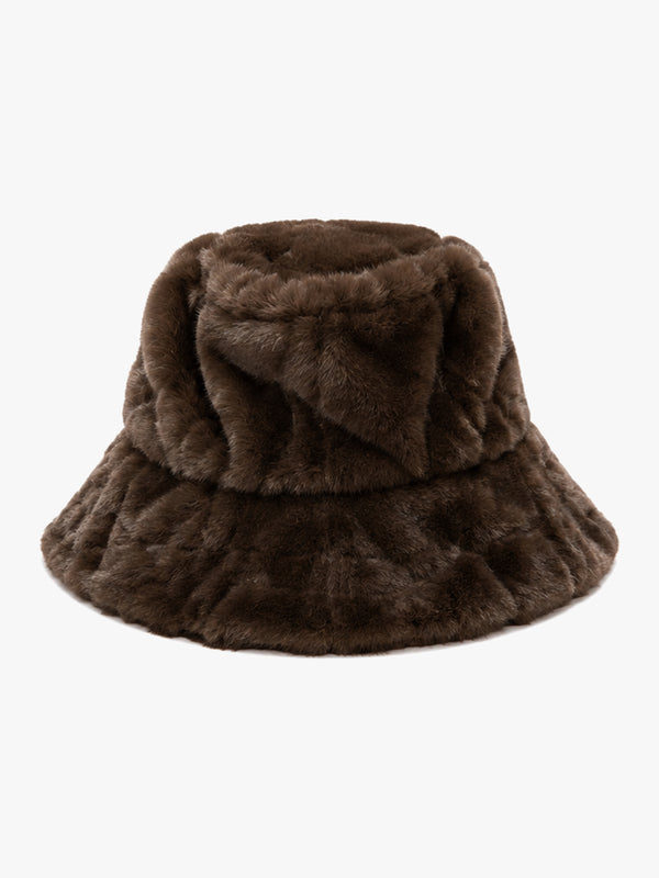 Malissa Brown Faux Fur Hat