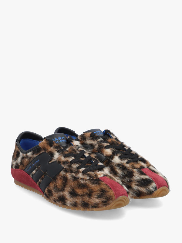 Marc Jacobs The Suede 400 Bleecker Brown Multi Runner Trainers